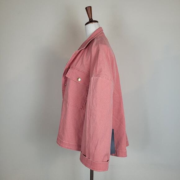 Tuckernuck x Nantucket Reds Stretch Twill Marant Shirt Jacket Womens XXL NEW - Picture 6 of 13